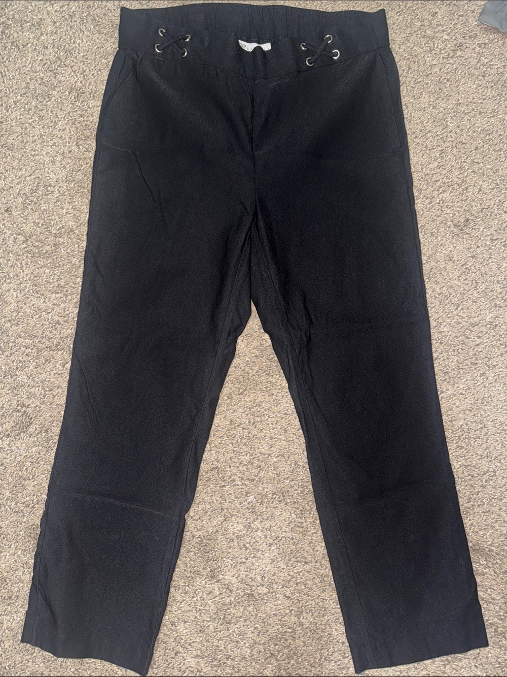 Rafaella Black Ankle Crop pull on Pants